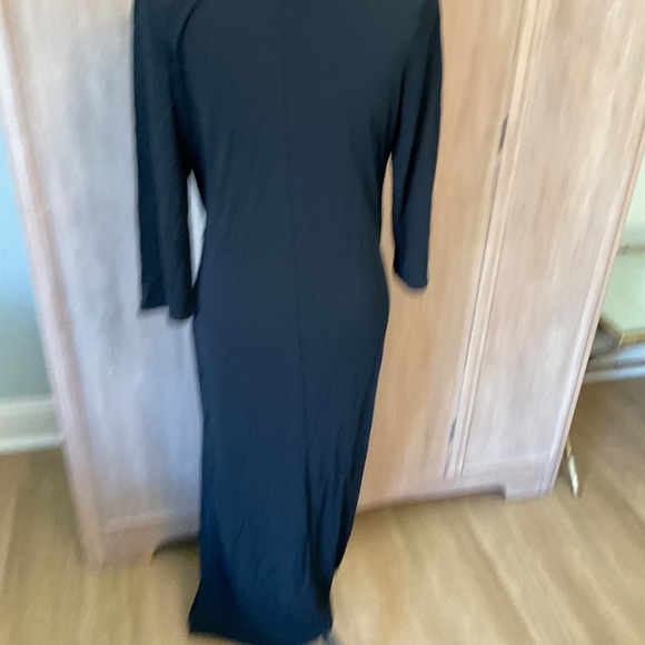 J. Jill Draped Ruched Midi Maxi v neck ruched wrap dress career event capsule M - Picture 6 of 11